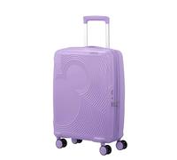 American Tourister Mickey Magic Maleta de Mano 55 x 40 x 20/23 cm - Carro de Cabina rígida para Ryanair, EasyJet y la mayoría de Las aerolíneas, 37/44 L, Lila (Mickey Soft Lilac)