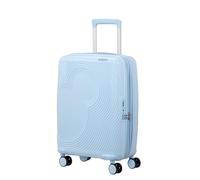 American Tourister Mickey Magic - Maleta de Mano 55 x 40 x 20/23 cm - Carro rígido de Cabina para Ryanair, EasyJet y la mayoría de Las aerolíneas, 37/44 L, Azul Pastel (Mickey Pastel Blue)