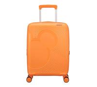 American Tourister Mickey Magic Maleta Trolley de Cabina, 55 cm | Mickey Peachy Orange, maleta rígida ampliable, 37/44 L, 2.4 kg, con candado TSA y ruedas giratorias suaves