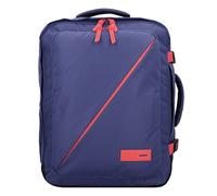 American Tourister Take2Cabin, bolsa de cabina easyJet 36 x 20 x 45 cm, 38 L, 0,70 kg, equipaje de mano, mochila de avión M, para ropa interior, morado/rosa (morado oscuro/coral atardecer)