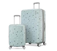 American Tourister Moonlight - Spinner rígido de 21 Pulgadas, Terazzo Azul, 2-Piece Set (Carry-on/Large), Moonlight Hardside - Equipaje expandible con Ruedas giratorias