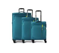 American Tourister Nitestream 4 ruedas Juego de maletas 3 piezas Con asa expansible azul