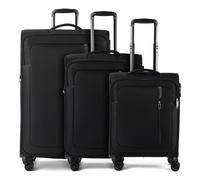 American Tourister Trolley Nitestream 3 PC Set A Black/Grey Negro 77cm