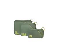 American Tourister Packwürfel Set 3 Stück - Koffer Organizer für Urlaub, Gepäck Organizer für Koffer, Handgepäck und Rucksack Oliv/Lime