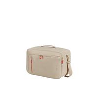 American Tourister Puffypop - Equipaje de mano bajo asiento (40 x 25 x 20 cm, 21 L, 0,70 kg) - Versátil 3-Way Cabina Mochila Avión con Compartimento para Portátil 14" - Beige