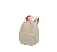 American Tourister Puffypop - Mini Mochila Mujer (35 cm, 8.5 L) - Compartimento para AirPods & Tablet - 2 Portabotellas - Beige