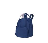 American Tourister Puffypop - Mini Mochila Mujer (35 cm, 8.5 L) - Compartimento para AirPods & Tablet - 2 Portabotellas - Azul (Navy)