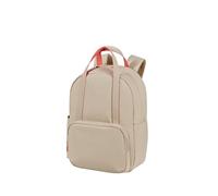 American Tourister Puffypop - Mochila Portátil Mujer 15.6" (49 cm, 21 L), Ergonómica, Perfecta para Escuela, Trabajo & Viajes - Beige