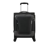American Tourister Pulsonic - Spinner S, Luggage Manual expandible, 55 cm, 40.5/43.5 L, Negro (Black Asphalt)