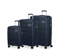 American Tourister Skymax - Juego de Maletas de 3 Piezas, Azul (Azul de Medianoche)