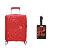American tourister Soundbox maleta de mano 55 cm roja con etiquetas para equipaje, blast off