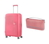 American tourister Soundbox Maleta rígida 77 cm Grande Rosa con Funda para Equipaje L, Pink/Mauve