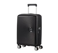 American Tourister Soundbox - Spinner S Expandible Maleta de Cabina, 55 cm, 35.5/41 L, Negro (Bass Black)
