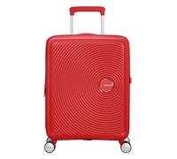 American Tourister Soundbox - Spinner S Expandible Maleta de Cabina, 55 cm, 35.5/41 L, Rojo (Coral Red)