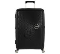 American Tourister Soundbox Maleta Trolley Grande, 67 cm | Negro Bass, maleta rígida ampliable, 67H x 46W x 29D cm, 71.5/81 L, 3.7 kg, con candado TSA