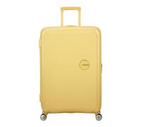 American Tourister Soundbox - Valigia Rigida Grande, 77 cm - Trolley con 4 ruote, Serratura TSA, Espandibile e Leggera, 97/110L, Giallo (Pastel Yellow)