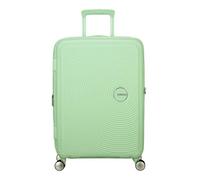 American Tourister Soundbox - Valigia Rigida Media, 67 cm - Trolley con 4 ruote, Serratura TSA, Espandibile e Leggera, 71.5/81L, Verde (Pastel Green)