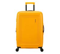 American Tourister Trolley duro mediano expandible con 4 ruedas giratorias y cerradura integrada con combinación de 3 dígitos con función TSA, cuenta con un gran compartimento principal, correas