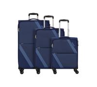 American Tourister Star Max 4 ruedas Juego de maletas 3 piezas Con asa expansible azul