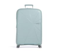American Tourister Starvibe Maleta con 4 ruedas azul claro, fibra sintética, 51 x 77 x 30cm