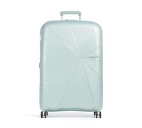 American Tourister Starvibe Maleta con 4 ruedas azul claro, fibra sintética, 51 x 77 x 30cm