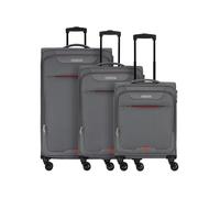 American Tourister Street Roll 4 ruedas Juego de maletas 3 piezas Con asa expansible gris