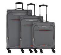 American Tourister Street Roll 4 ruedas Set de maletas 3 piezas Con fuelle expandible gris