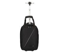 American Tourister Take2Cabin - Ryanair Bolsa de Cabina 40 x 25 x 20 cm, 20 l, 1,40 kg, Mochila con Ruedas, Equipaje de Mano, Mochila de Avión S Bajo Asiento, Negro (Black)