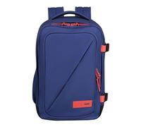 American Tourister Take2Cabin, bolsa de cabina easyJet, 36 x 20 x 45 cm, 38 L, 0,70 kg, equipaje de mano, mochila de avión M, para ropa interior, morado/rosa (morado oscuro/coral atardecer)