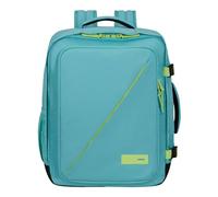 American Tourister Take2Cabin, bolsa de cabina easyJet, 45 x 36 x 20 cm, 38 L, 0,70 kg, equipaje de mano, mochila de avión M, para ropa interior, turquesa/verde (turquesa polvoriento y lima)