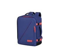 American Tourister Take2Cabin, bolsa de cabina Ryanair 25 x 20 x 40 cm, 24 L, 0,50 kg, equipaje de mano, mochila de avión en forma de subasiento, morado/rosa (morado oscuro/coral atardecer)