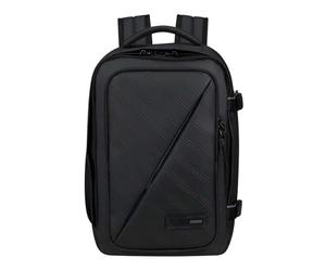 American Tourister Take2Cabin, bolsa de cabina Ryanair de 25 x 20 x 40 cm, 24 L, 0,50 kg, equipaje de mano, mochila de avión en forma de subsuelo, edición negra (edición negra)