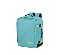 American Tourister Take2Cabin - EasyJet Bolsa de Cabina 36 x 20 x 45 cm, 38 l, 0,70 kg, Equipaje de Mano, Mochila de Avión M Bajo Asiento, Türkis/Grün (Dusty Turquoise/Lime)