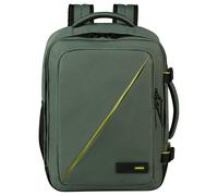 American Tourister Take2Cabin - Wizz Air/Vueling Bolsa de Cabina 30 x 20 x 40 cm, 26,5 l, 0,60 kg, Equipaje de Mano, Mochila de Avión S/M Bajo Asiento, Grün (Dark Forest)