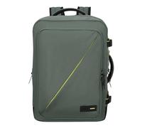American Tourister Take2Cabin: mochila de viaje ampliable de 17,3 pulgadas, 55 cm, 42,5/48,5 L, color verde (bosque oscuro)