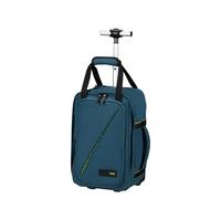 American Tourister Take2Cabin - Ryanair Bolsa de Cabina 40 x 25 x 20 cm, 20 l, 1,40 kg, Mochila con Ruedas, Equipaje de Mano, Mochila de Avión S Bajo Asiento, Blau (Harbor Blue)