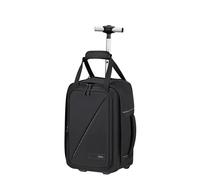 American Tourister Take2Cabin - Ryanair Bolsa de Cabina 40 x 25 x 20 cm, 20 l, 1,40 kg, Mochila con Ruedas, Equipaje de Mano, Mochila de Avión S Bajo Asiento, Negro (Black)
