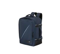 American Tourister Take2Cabin - Wizz Air/Vueling Bolsa de Cabina 30 x 20 x 40 cm, 26,5 l, 0,60 kg, Equipaje de Mano, Mochila de Avión MS, Blau (Dark Navy)