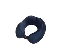 American Tourister Travel Accessories - Almohada de Viaje con Espuma viscoelástica, ergonómica y cómoda para avión, Coche y Tren, 30 cm, Azul/Naranja (Navy/Orange)