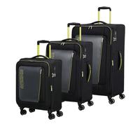 American Tourister Aktivus 4 ruedas Juego de maletas 3 piezas con pliegue de expansión negro