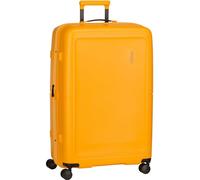American Tourister Trolley rígido L ampliable, con 4 ruedas giratorias y cierre integrado con combinación de 3 dígitos con función TSA. Dispone de un amplio compartimento principal, correas elásticas
