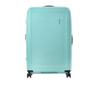 American Tourister Trolley rígido L ampliable, con 4 ruedas giratorias y cierre integrado con combinación de 3 dígitos con función TSA. Dispone de un amplio compartimento principal, correas elásticas