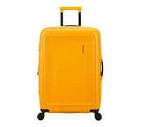 American Tourister Trolley rígido L ampliable, con 4 ruedas giratorias y cierre integrado con combinación de 3 dígitos con función TSA. Dispone de un amplio compartimento principal, correas elásticas