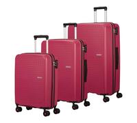 American Tourister Summer Hit 4 ruedas Juego de maletas 3 piezas rosa