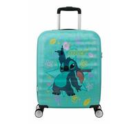 American Tourister Trolley Wavebreaker Disney Spinner 55/20 TSA Disney FL Stitch Flower Turquesa