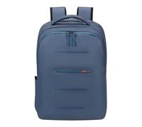 American Tourister Urban Groove UG11 - Mochila PC 15.6" (50 cm) - Mochila Business & Escolar con Puerto USB, Bolsillo RFID, Funda Lluvia Reflectante, 23L - Navy/Orange