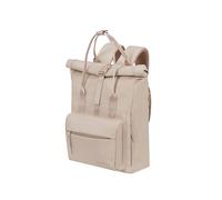 American Tourister Urban Groove UG16 Mono - Mochila Mujer, Repelente al Agua, Mochila Ocio para Uso Diario con Bolsillo Trasero Oculto, 17L, Beige