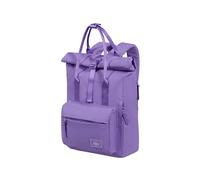 American Tourister Urban Groove UG16 Puff - Mochila Mujer con Bolsillo Trasero Oculto, Mochila Ocio para Uso Diario, 17L, Lila Pulse