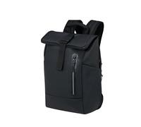 American Tourister Urban Tide - Mochila PC Rolltop 14", Mochila Business & Viaje Repelente al Agua, para Oficina, Escuela, Universidad & Viajes - Negro