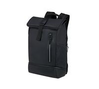 American Tourister Urban Tide - Mochila PC Rolltop 15.6", Mochila Business & Viaje Repelente al Agua con Compartimento Zapatos/Ropa, para Oficina, Escuela & Universidad - Negro